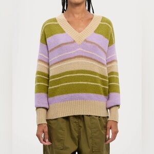 Weekend Max Mara Visita Pinstripe Jumper - Lilac Multi